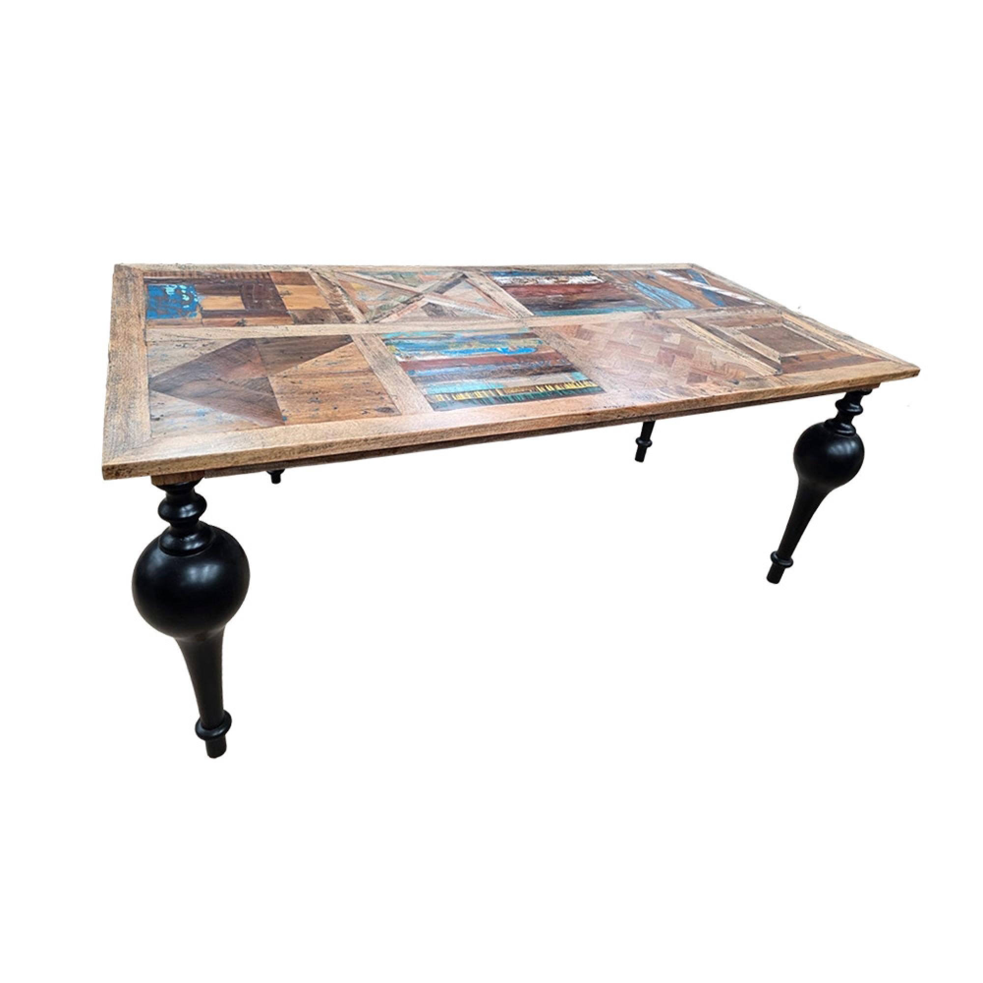 Juan Henry Dining Table - 6 Seater - 180cm - Mango Wood