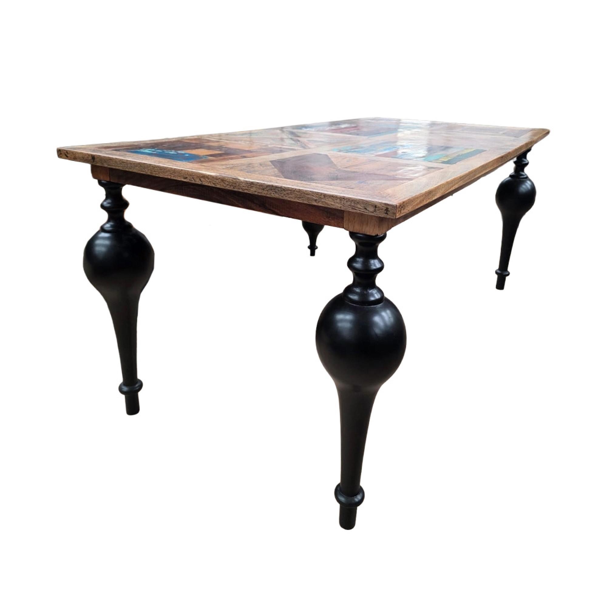 Juan Henry Dining Table - 6 Seater - 180cm - Mango Wood