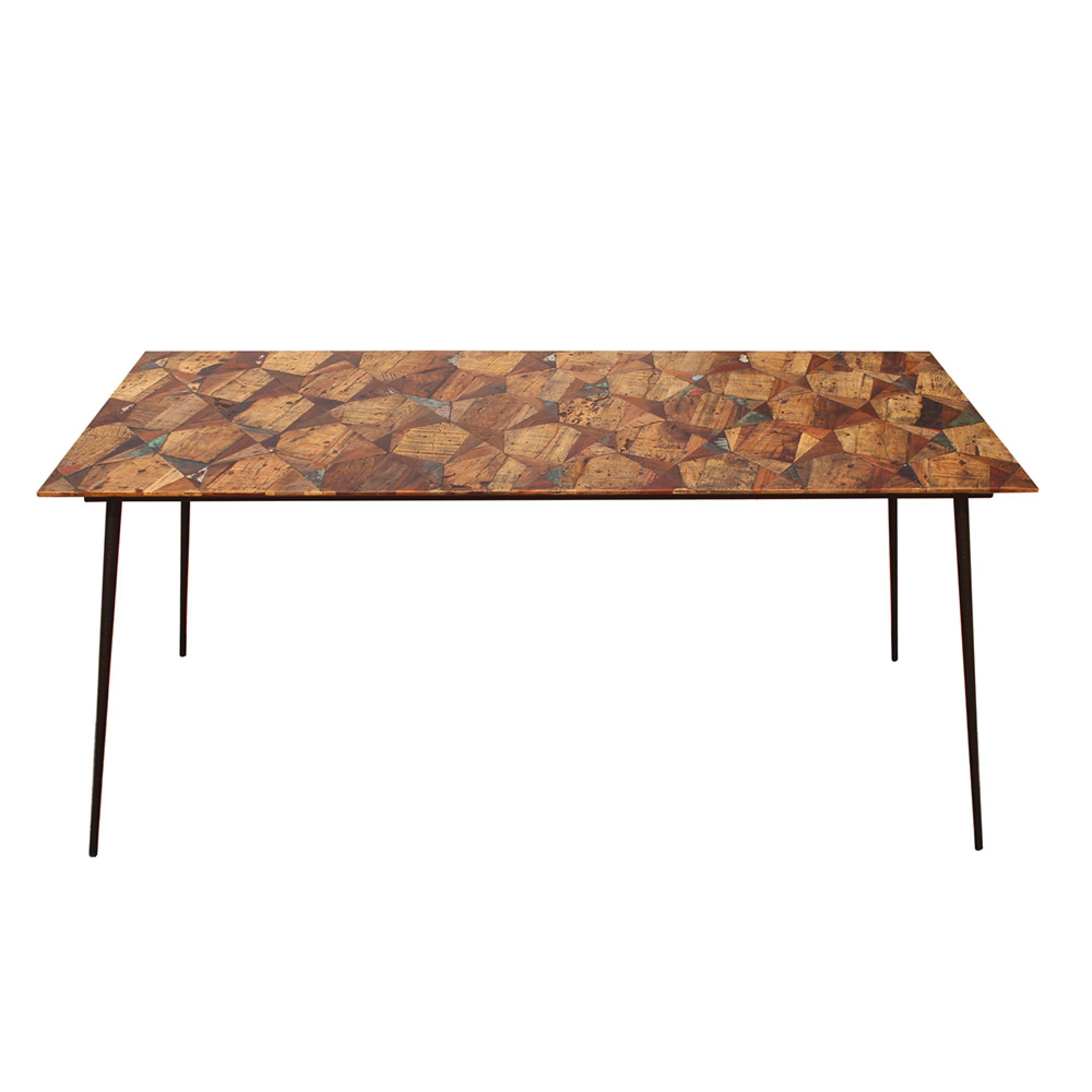 Juan Hex Dining Table - 6 Seater - Mango Wood - Sizes Available