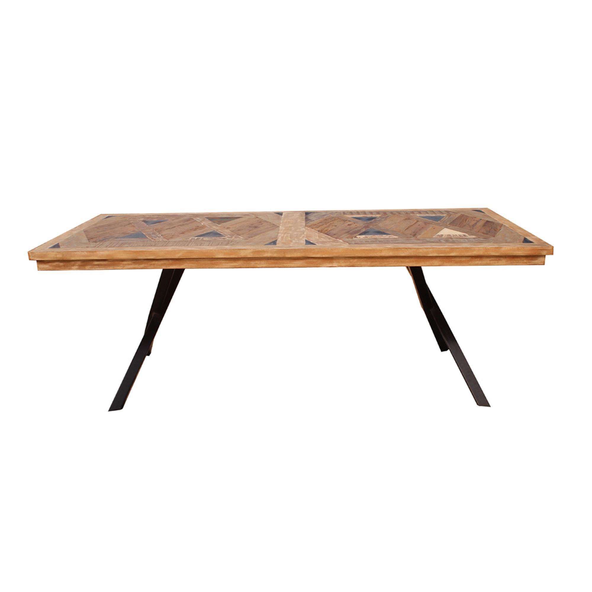 Juan Keruz Dining Table - 8 Seater - Cross Legs - Acacia Wood - Sizes Available