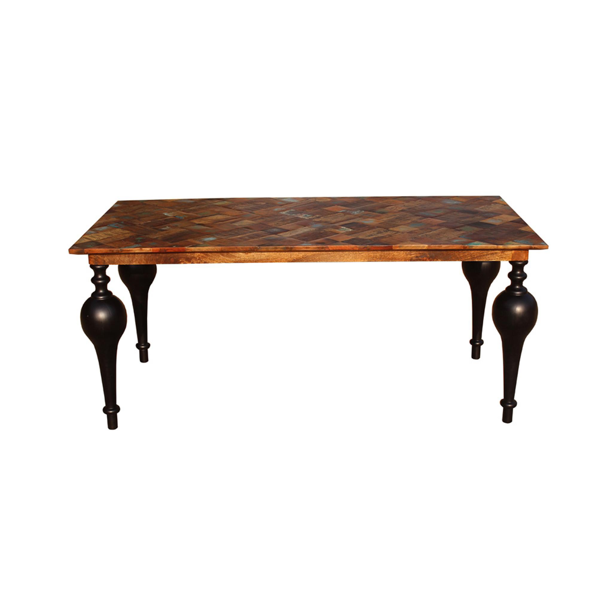 Juan Matt Dining Table - 6 Seater - 180cm - Mango Wood