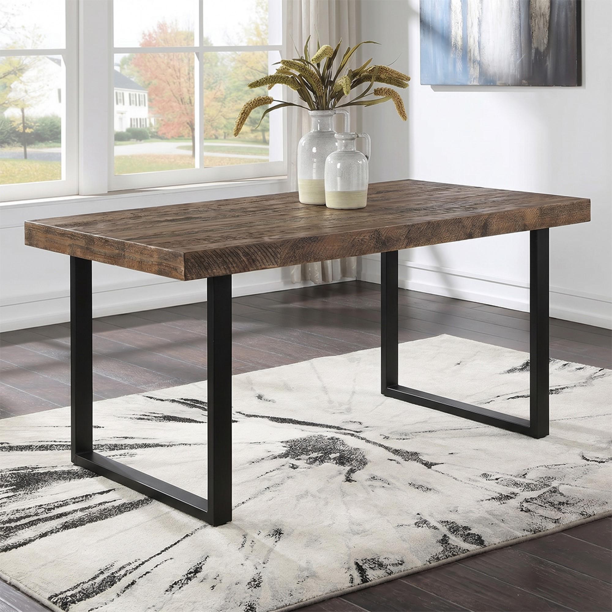 Preston Dining Table - 6 Seater - 160cm - Industrial - Rustic