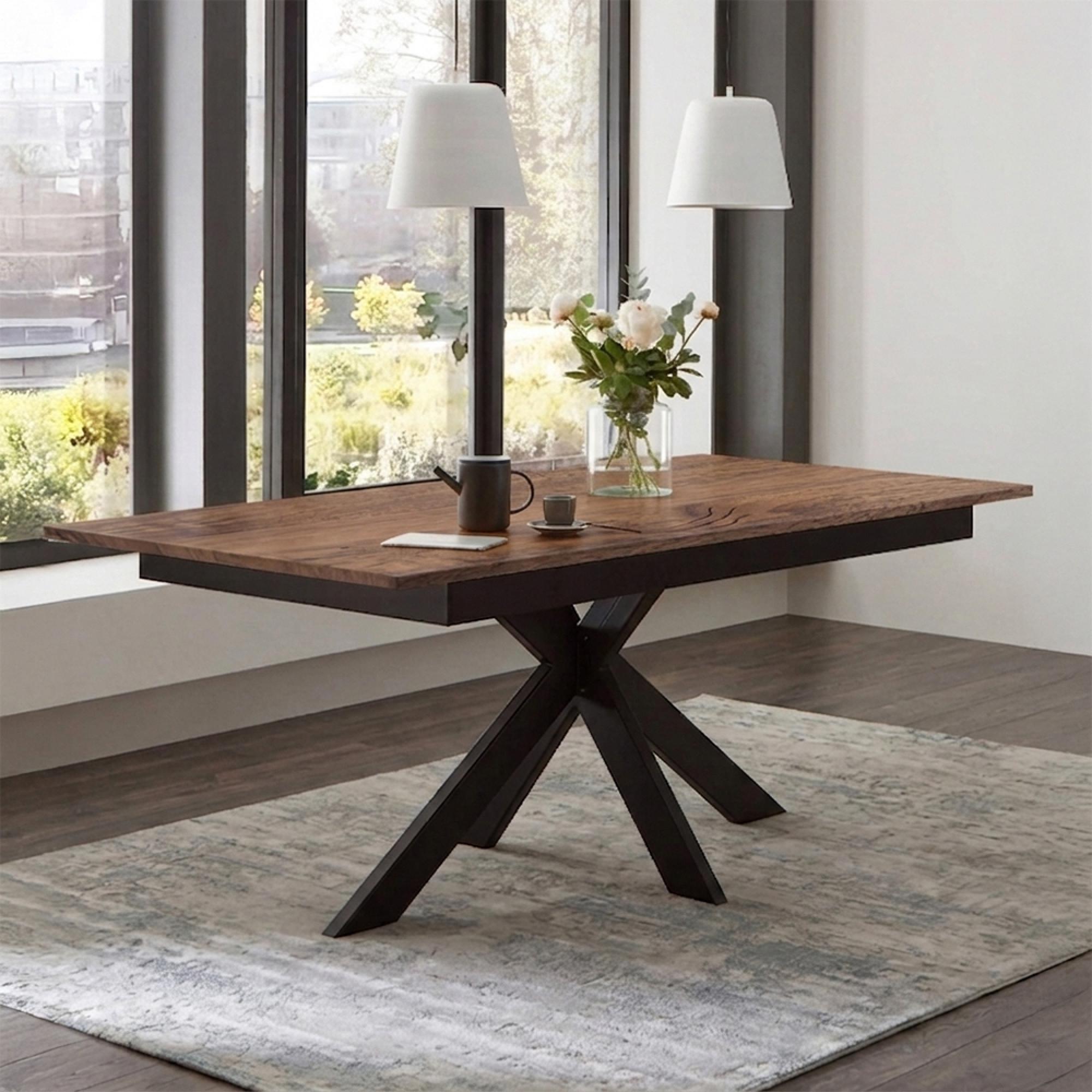 Boston Extending Dining Table - with Spider Legs - Oiled Walnut - Variation Available