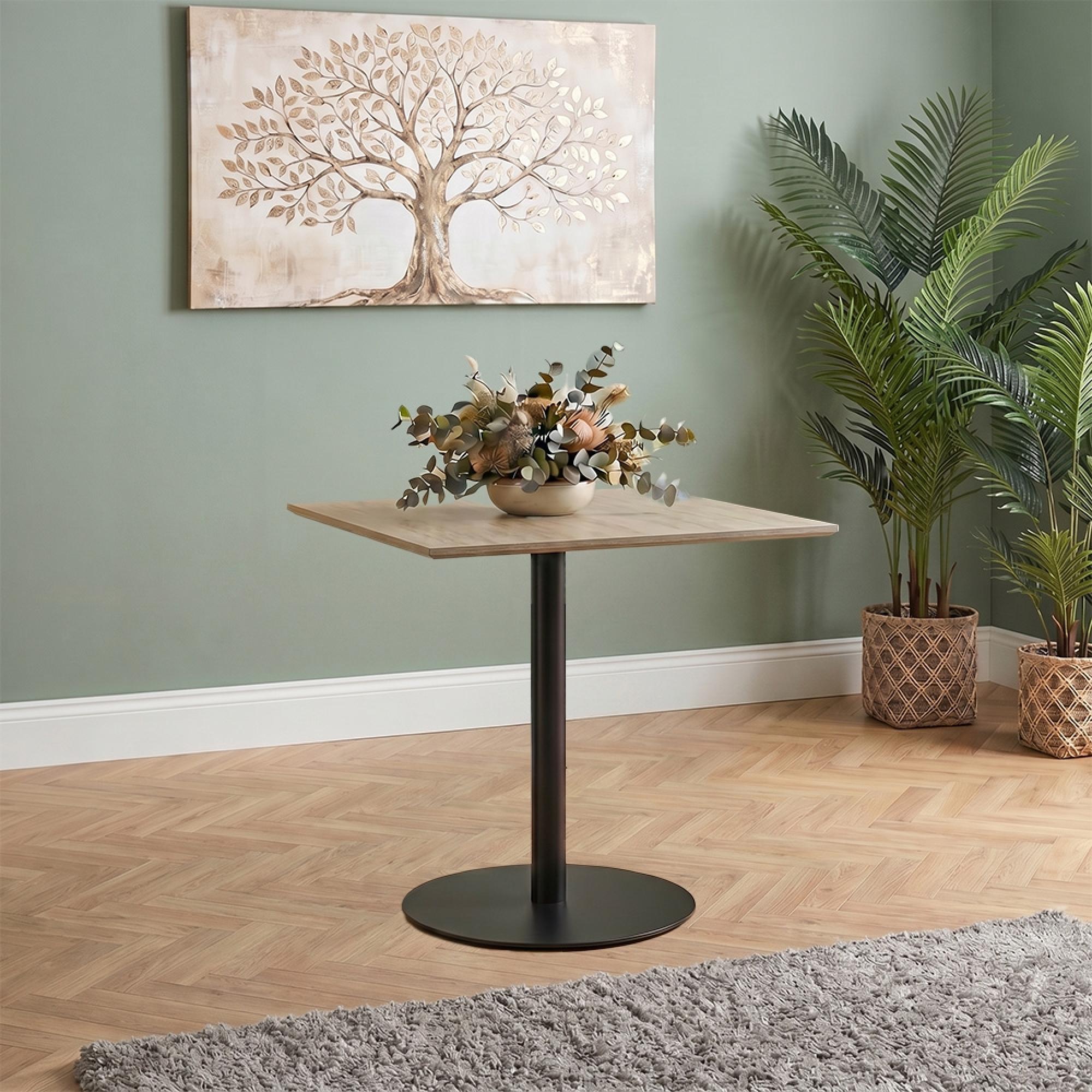 Manhattan Dining Table - Oak - 2 Seater - 80cm - Square