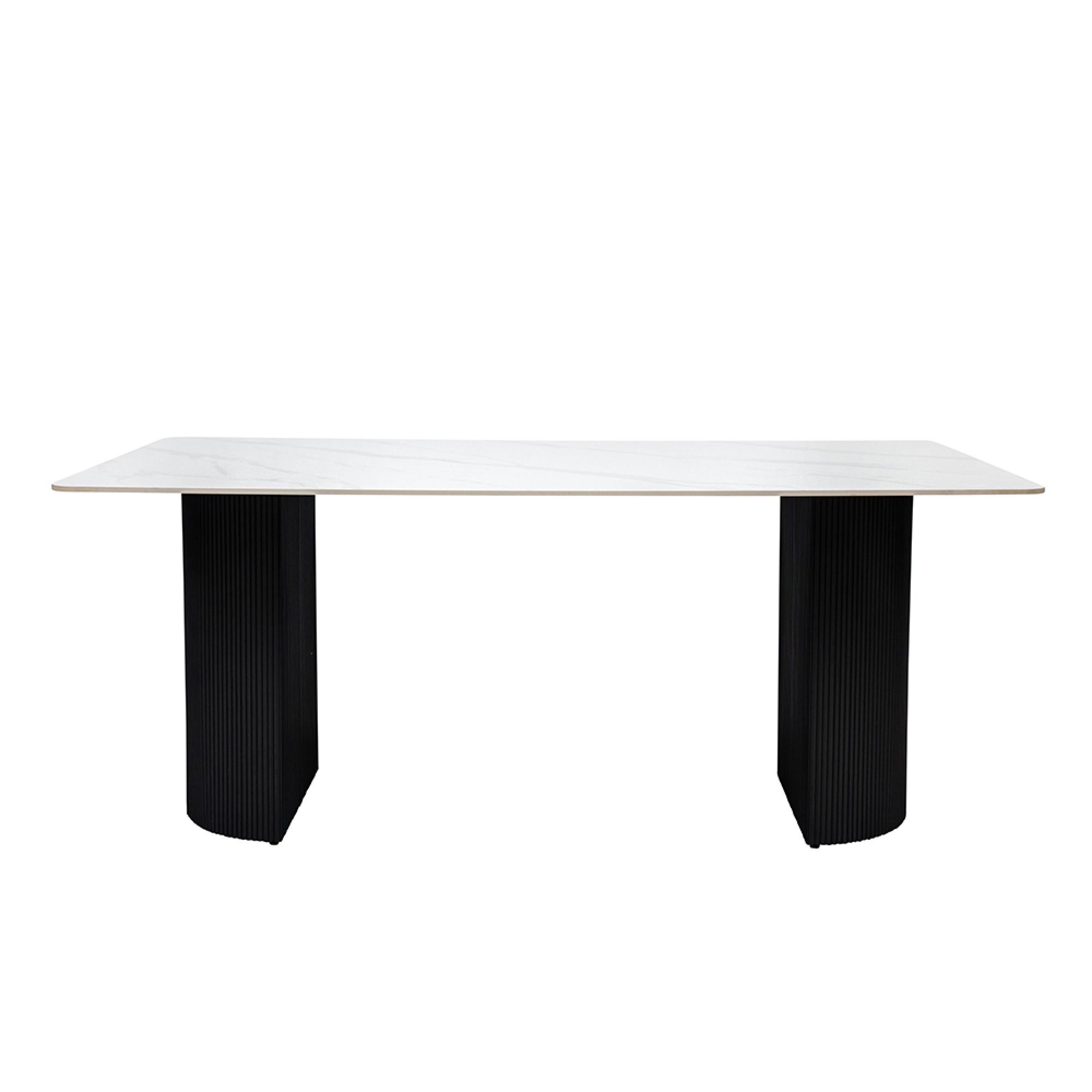 Messina Dining Table - 6 Seater - 180cm - Italy White