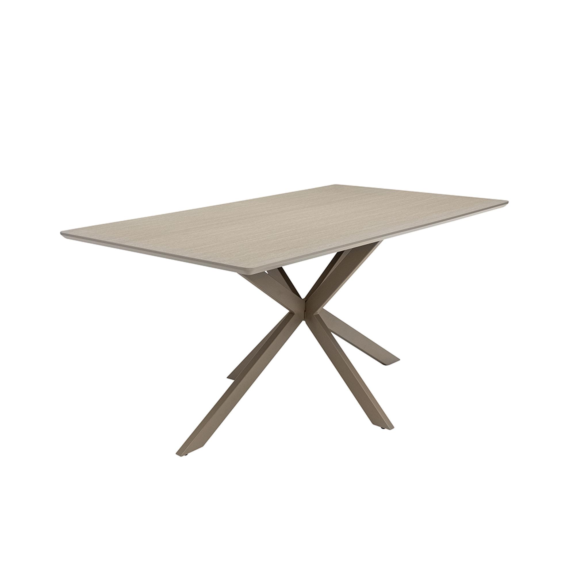 Modena Dining Table - 6 Seater - 160cm - Melamine - Grey