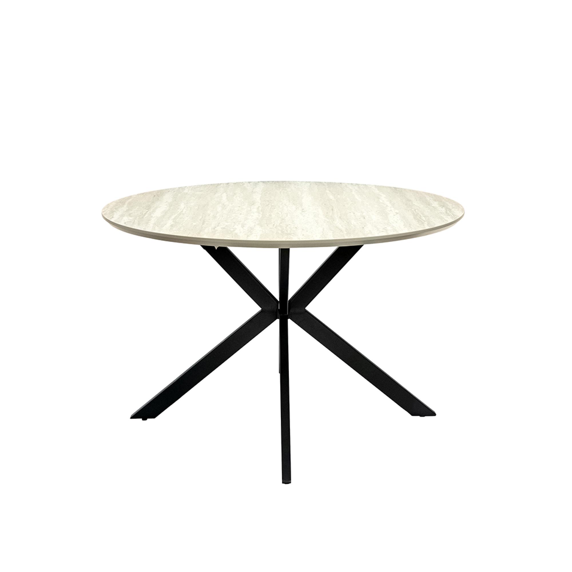 Rialto Dining Table - 4 Seater - 120cm - Round - Travertine