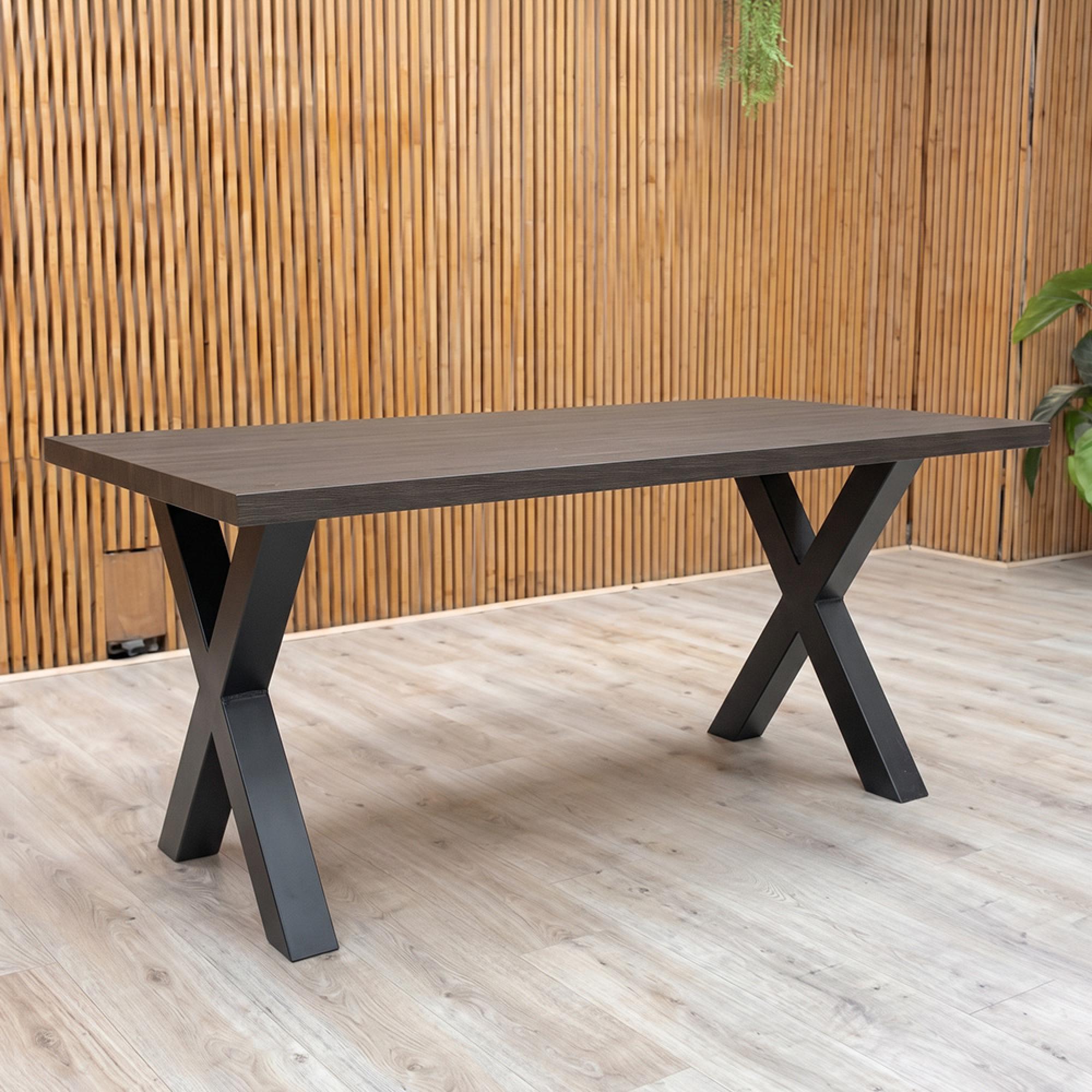 Dallas Dining Table - Grey - 6 Seater - 180cm