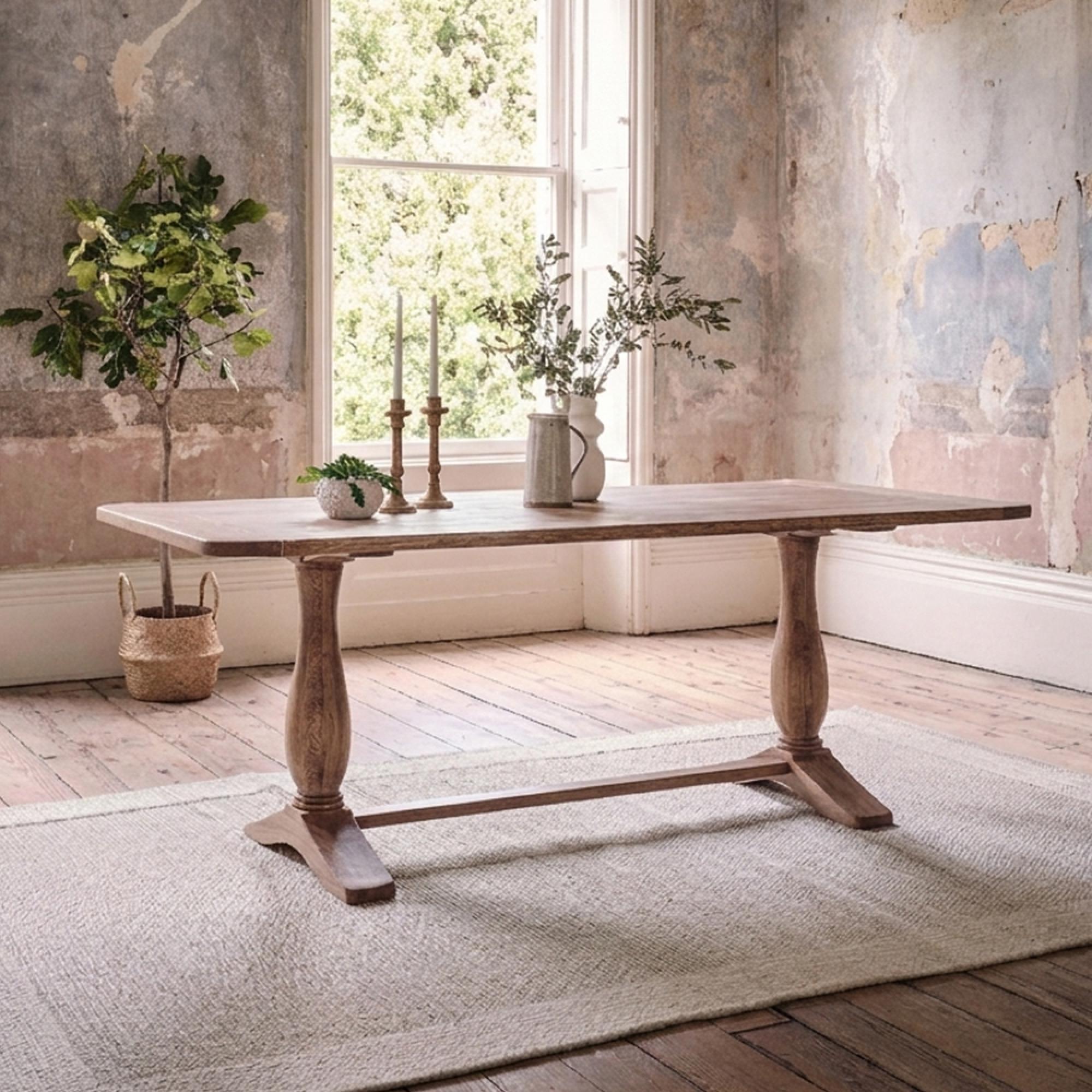 Cannes Dining Table - 8 Seater - 202cm - Timber Wood