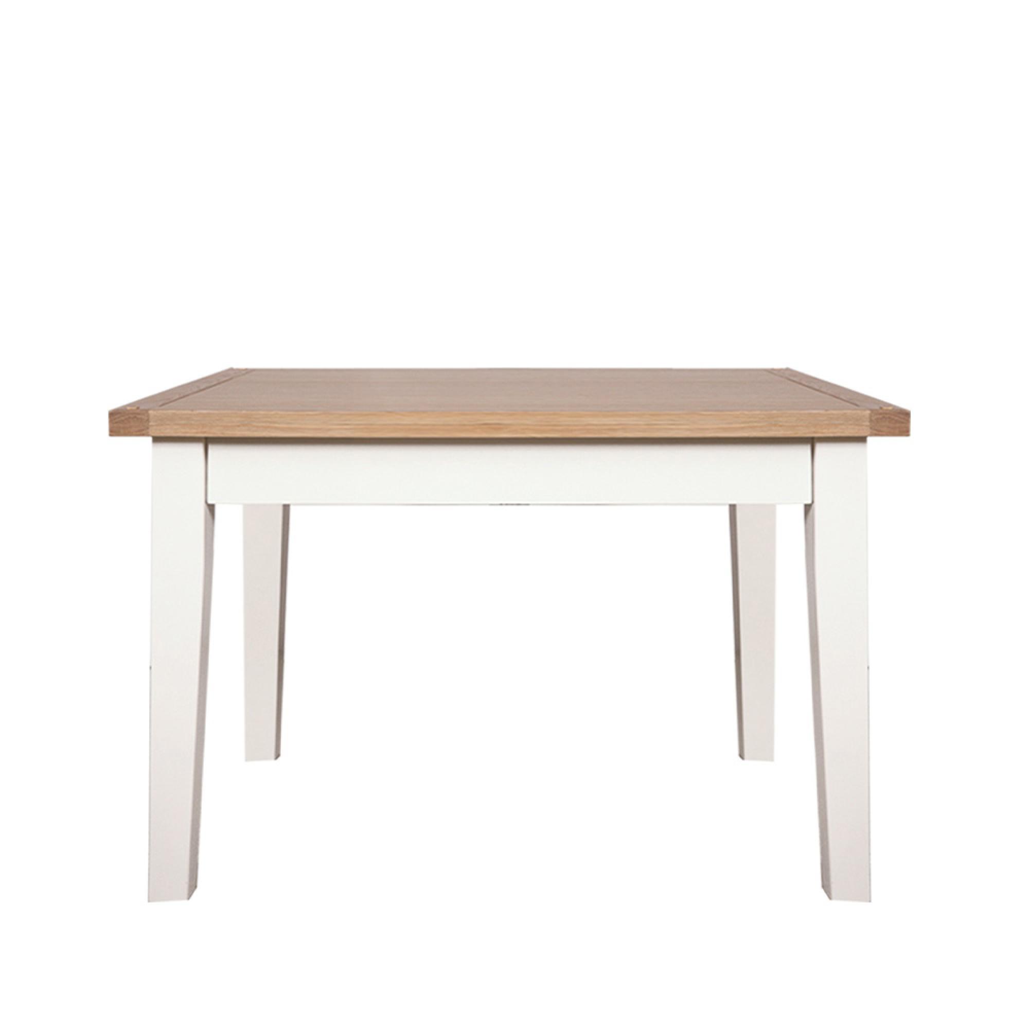 Melbourne Dining Table - 2 Seater - 90cm - White and Wood