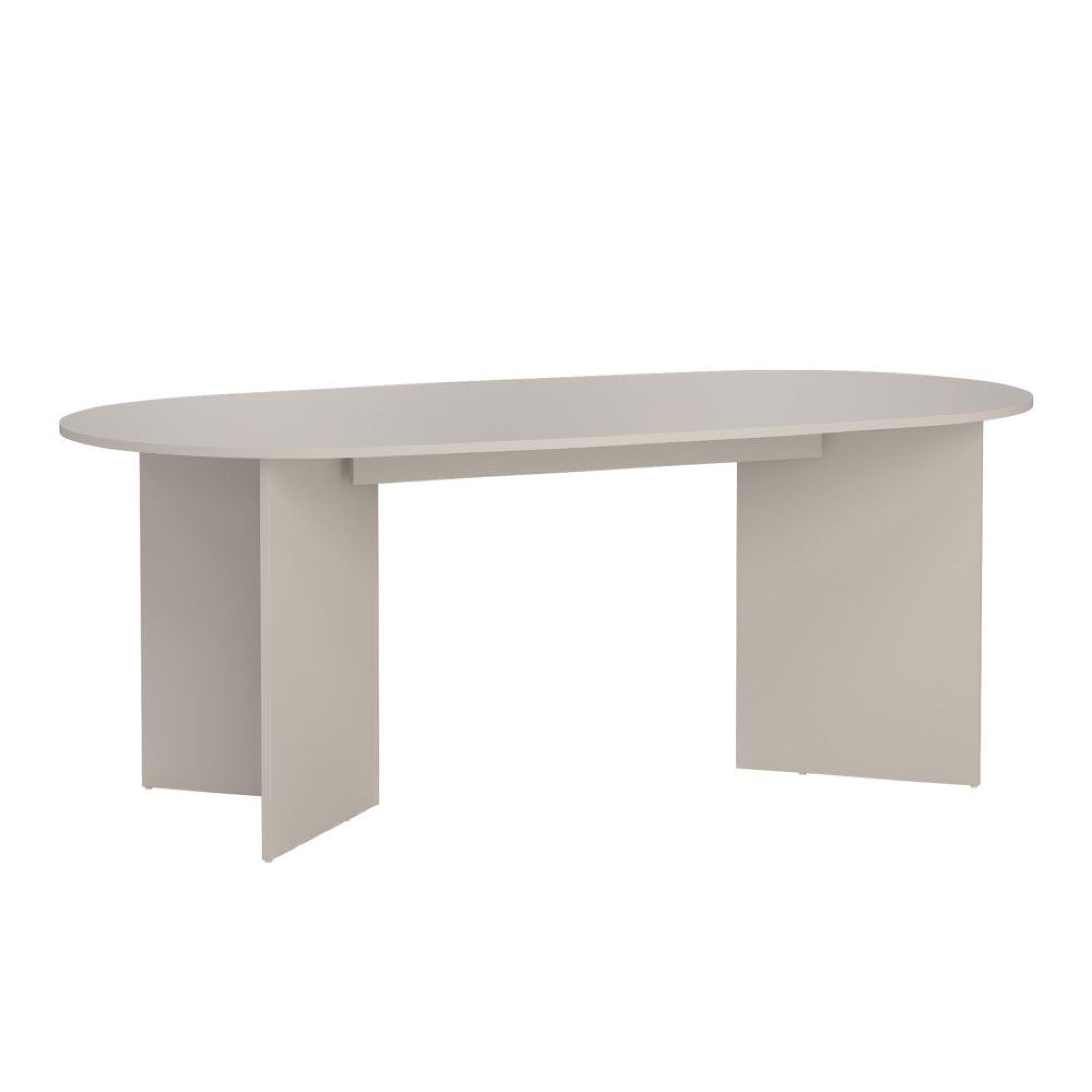 Family Dining Table - 8 Seater - 200cm - Oval - Cashmere