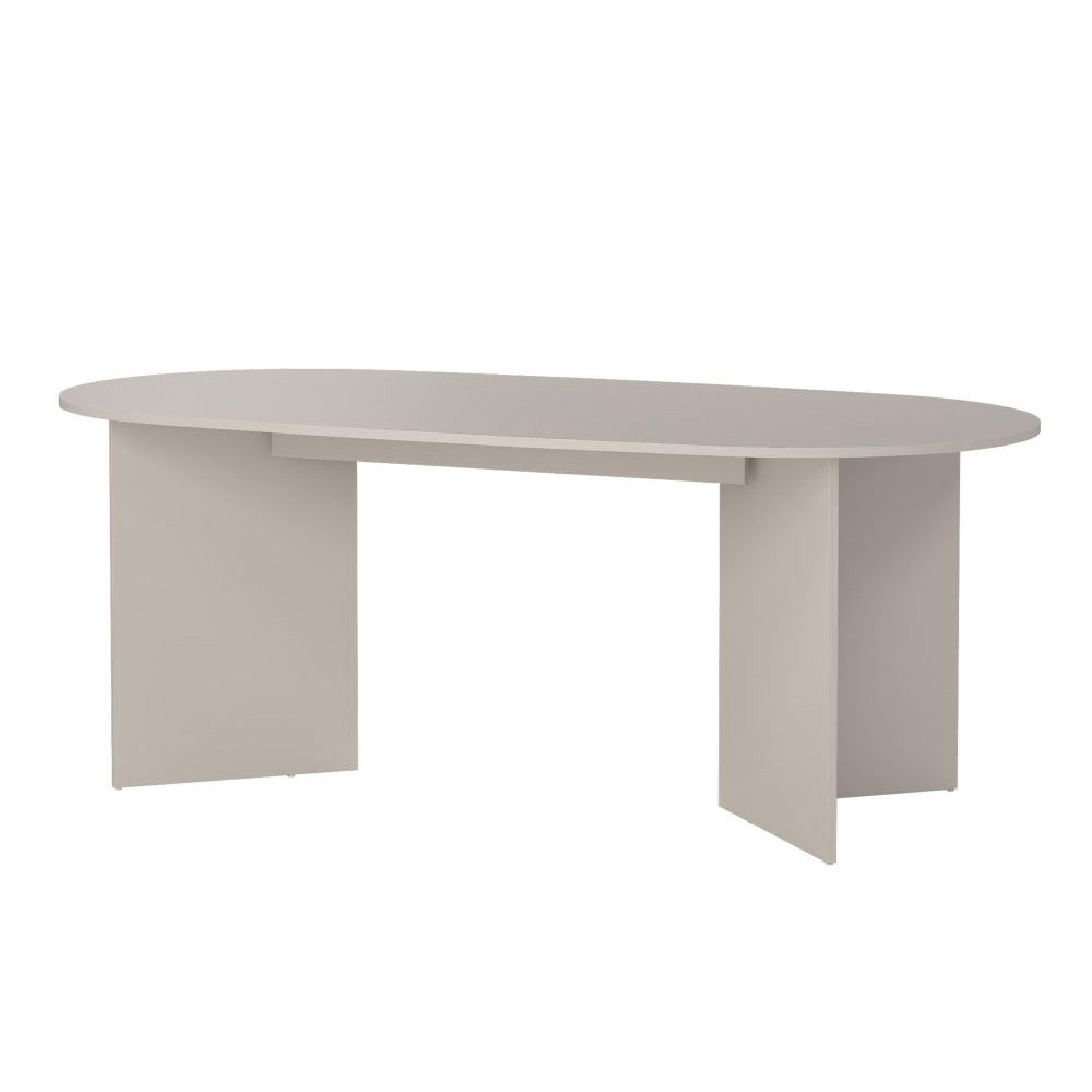 Family Dining Table - 8 Seater - 200cm - Oval - Cashmere