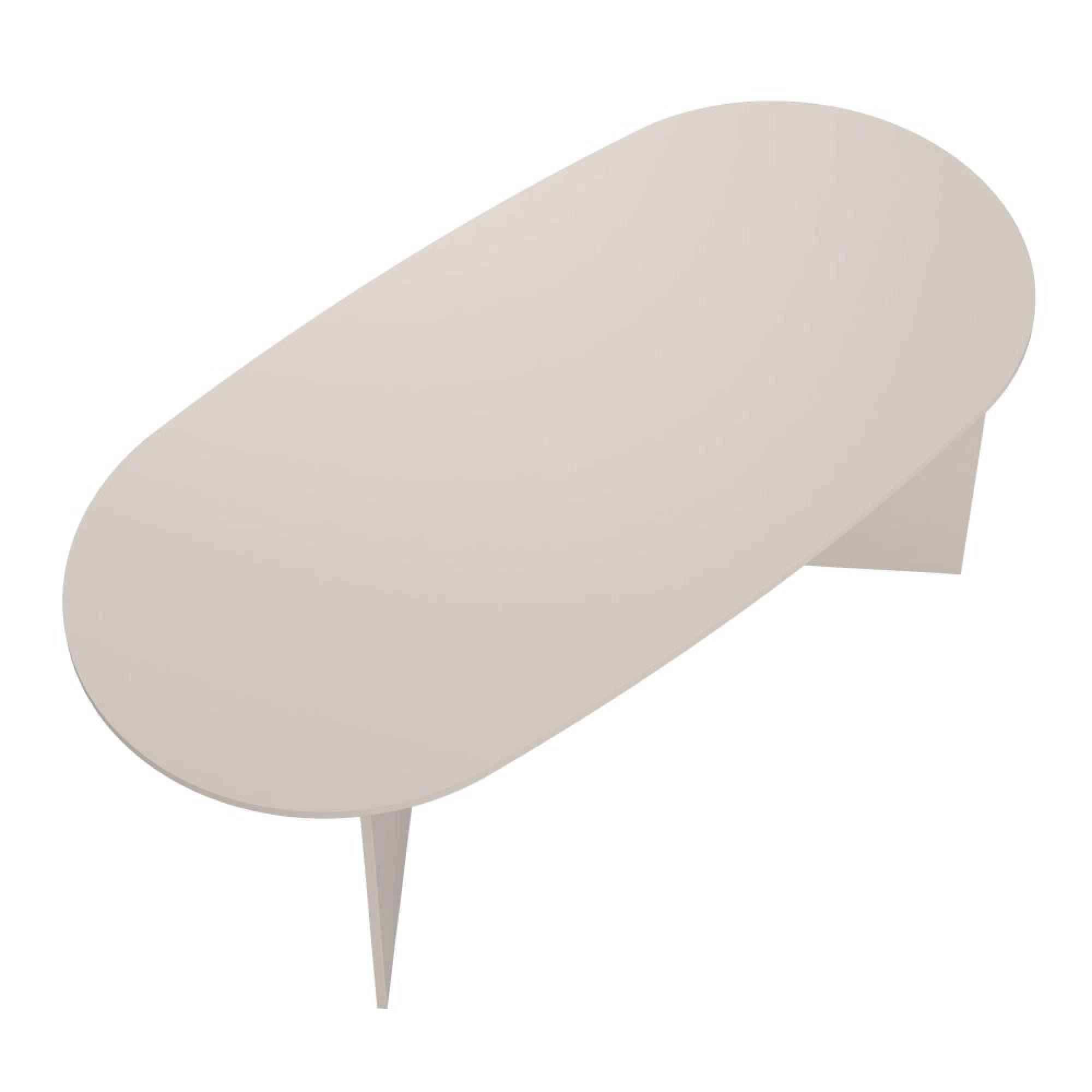 Family Dining Table - 8 Seater - 200cm - Oval - Cashmere