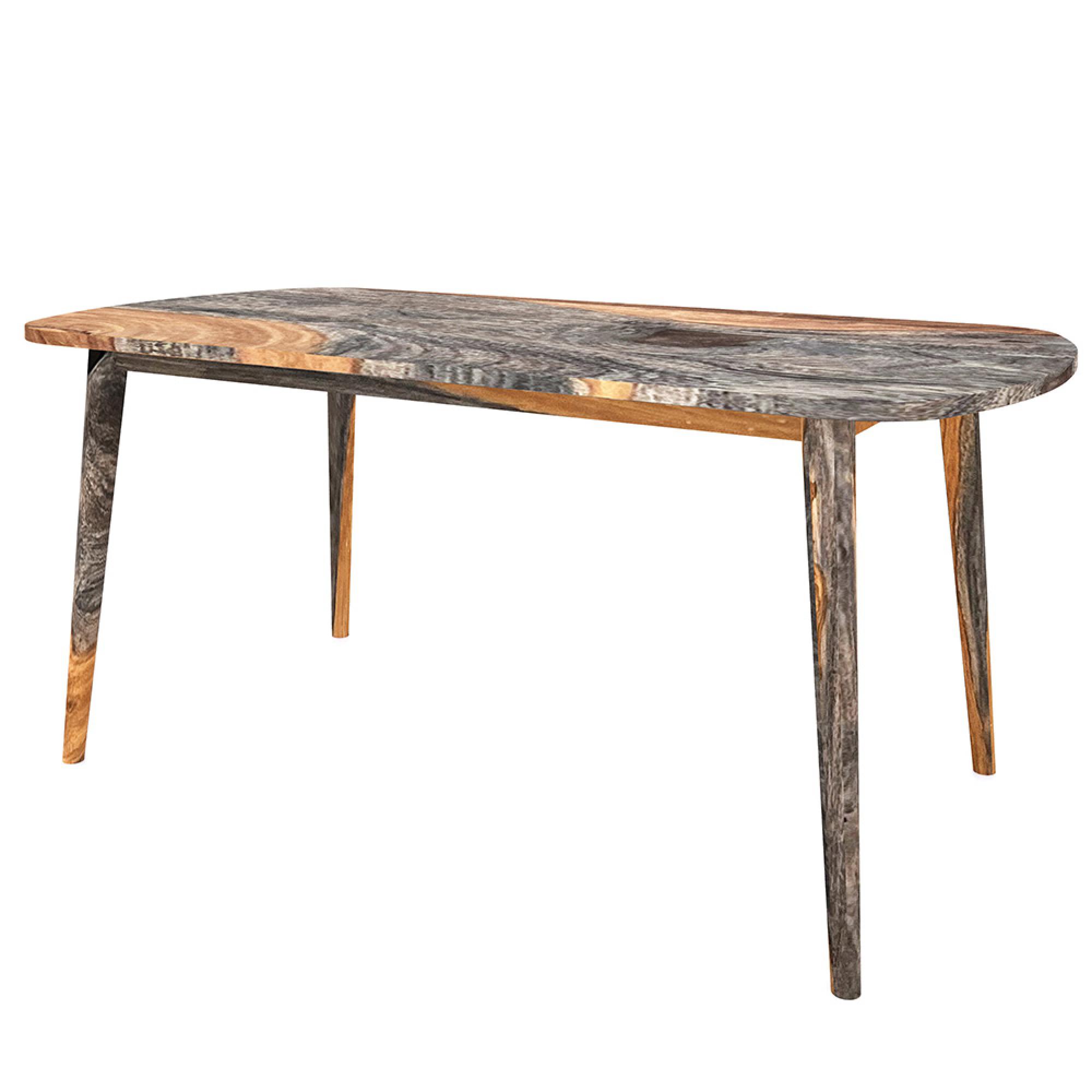 Goa Dining Table - 6 Seater - 175cm - Dark Sheesham Wood