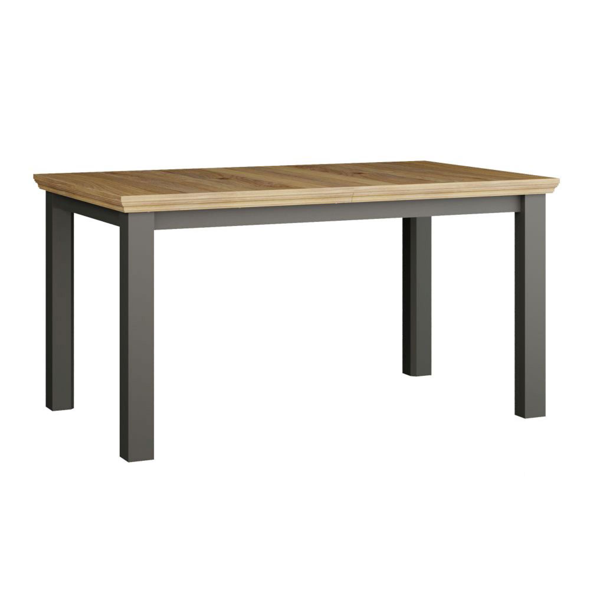 Pontypool Dining Table - 6-8 Seater - 150cm-200cm - Extending - Dark Grey and Light Oak