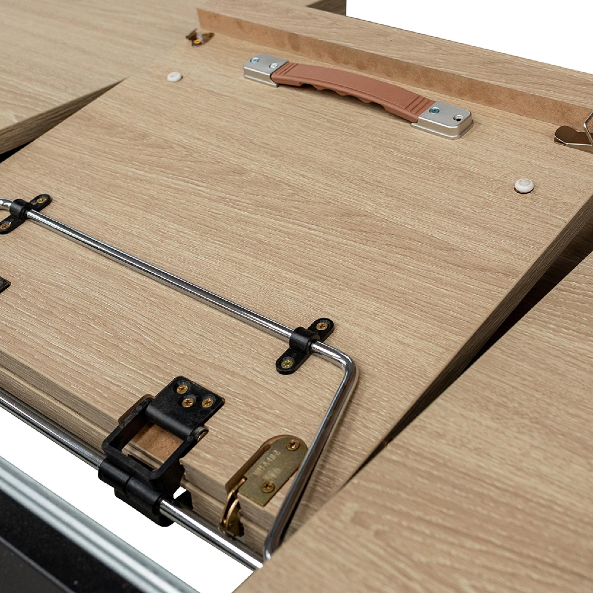 Dalton Extending Dining Table - 4-6 Seater - 120cm-160cm - Light Oak