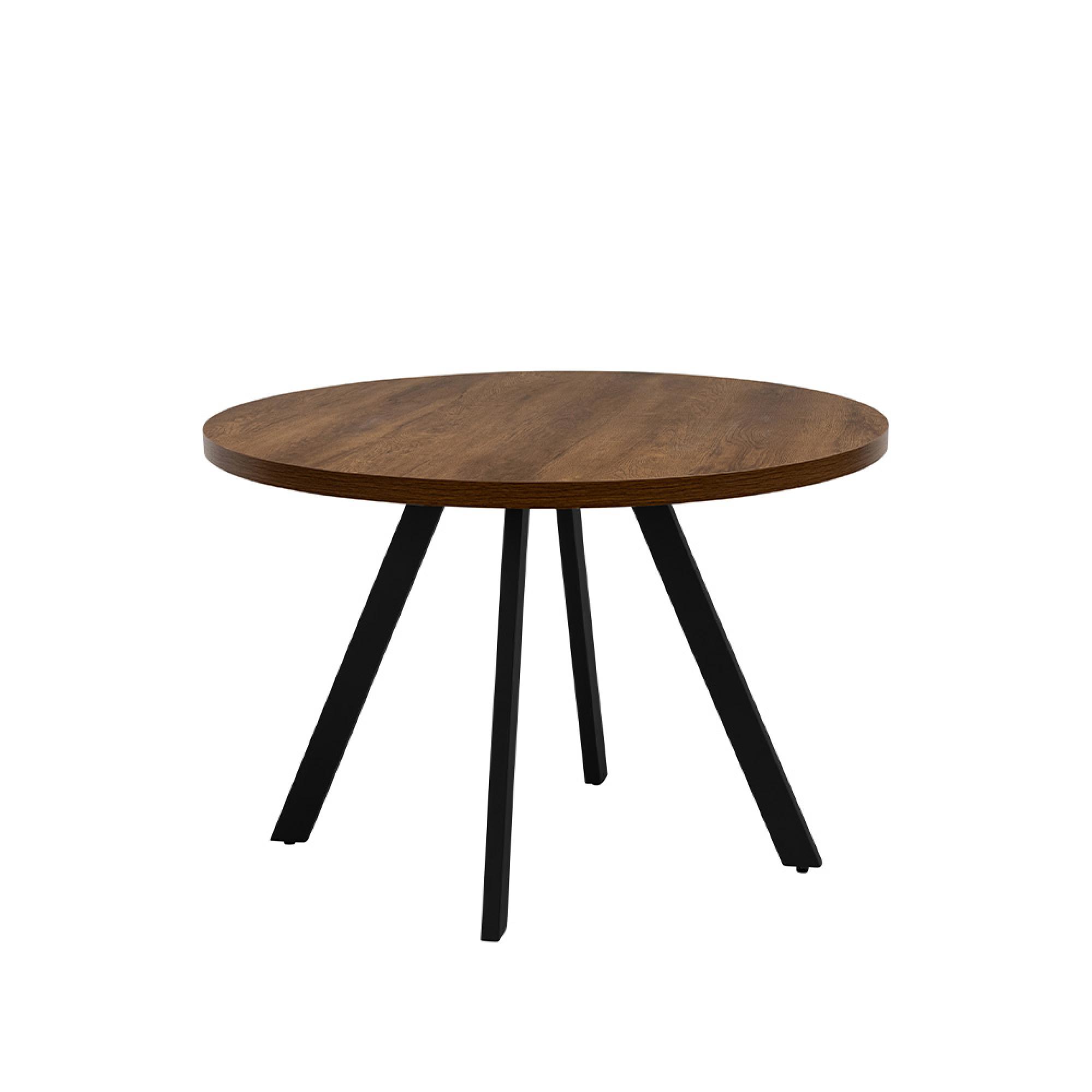 Panama Dining Table - 4 Seater - 110cm - Round - Dark Oak