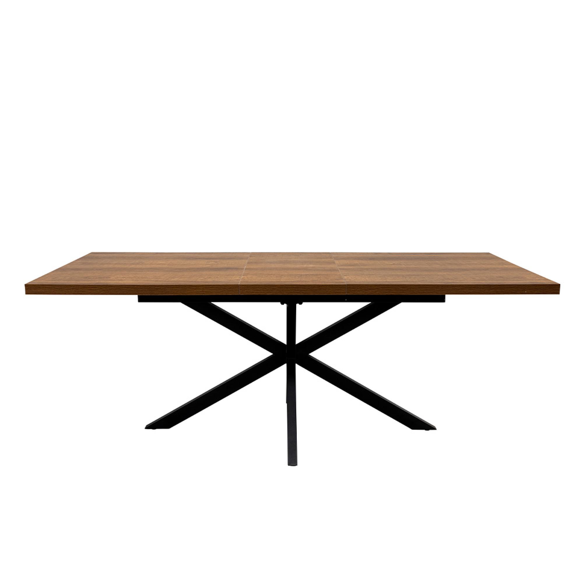 Panama Extending Dining Table - 6-8 Seater - 160cm-200cm - Spider Legs - Dark Oak