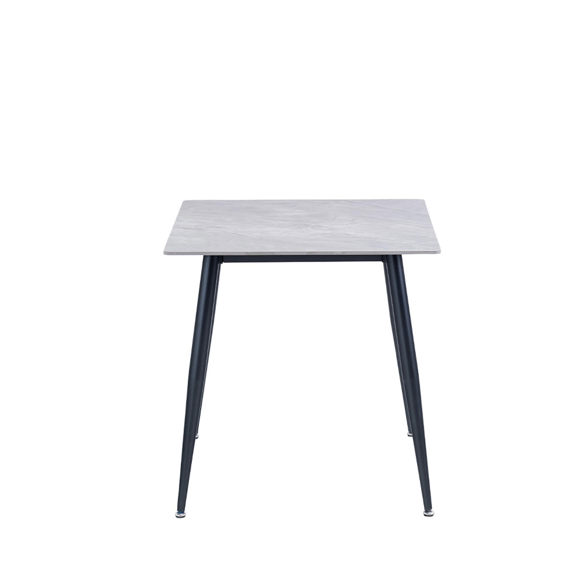 Lavina Dining Table - 2 Seater - 75cm - Square - Rebecca Grey Sintered Stone