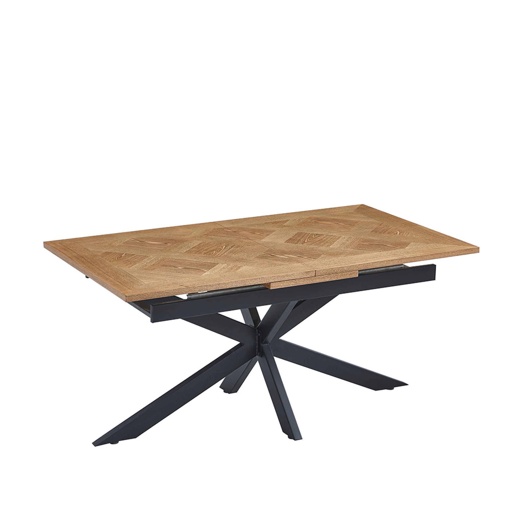 Payton Extending Dining Table - 6-8 Seater - 160cm-200cm - Spider Legs - Oak
