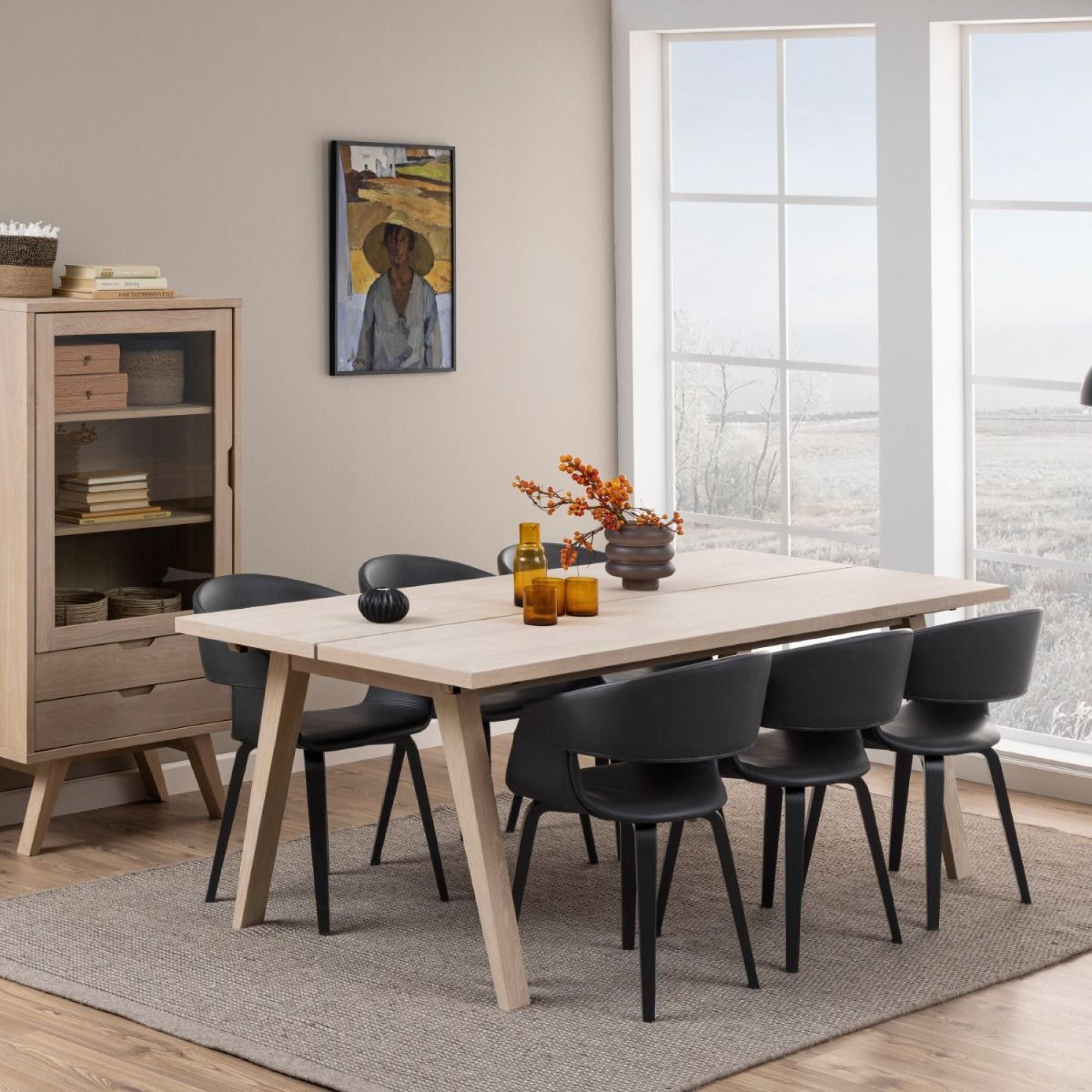 A-Line White Oak 8 Seater Dining Table