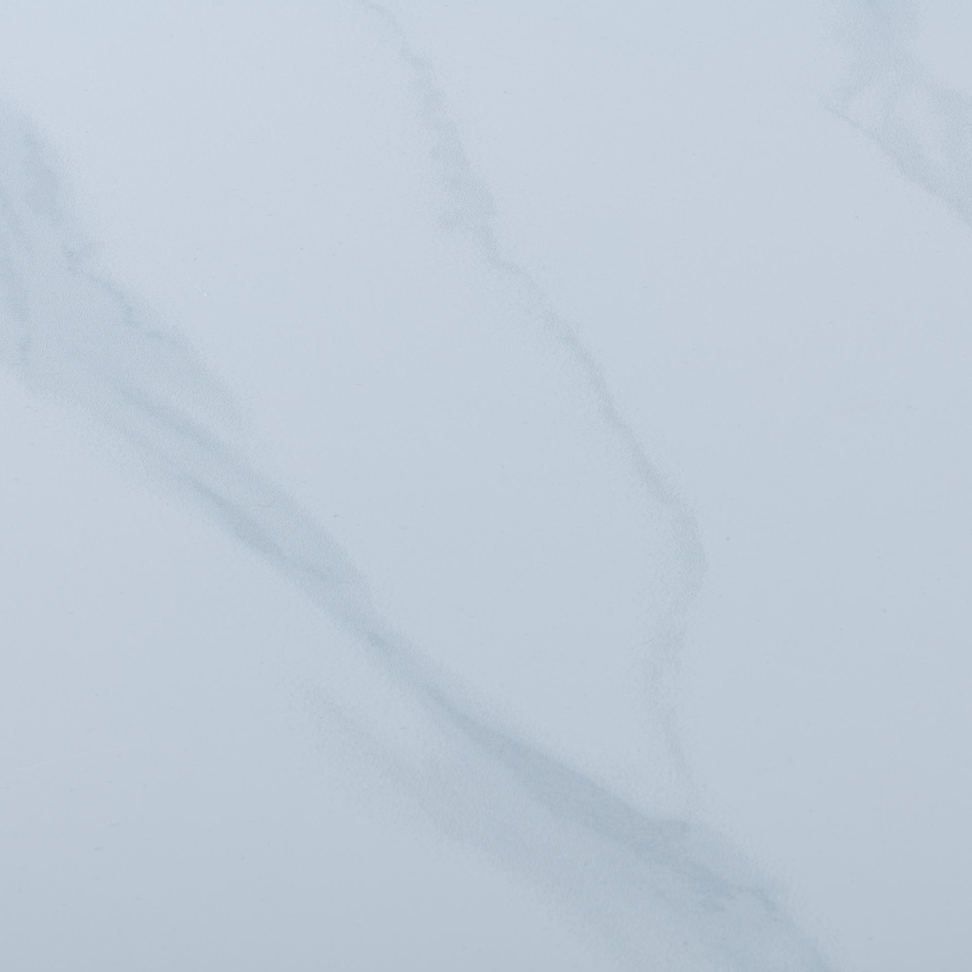 Alpha Extending Dining Table - 4-6 Seater - 140cm-180cm - White Ceramic - Black Base