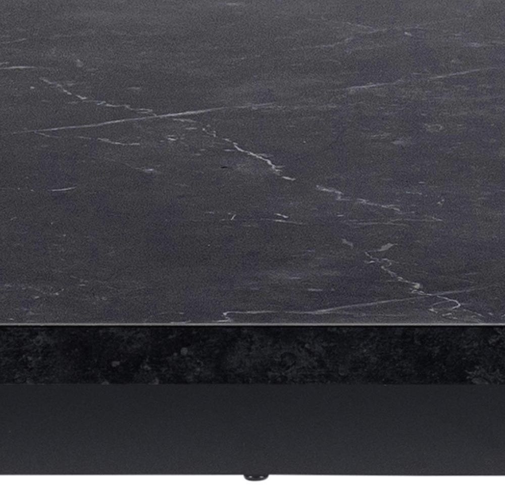 Amble Black Marble Effect 6 Seater Dining Table