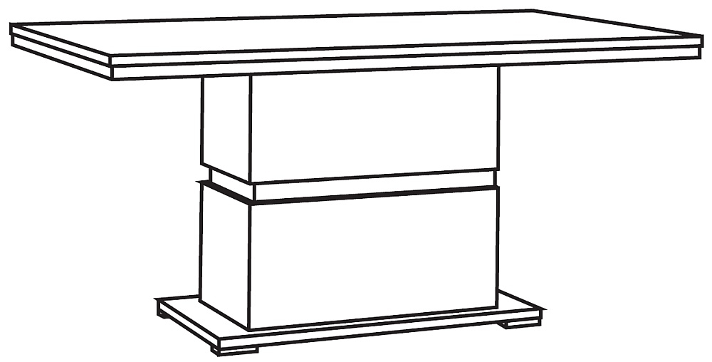 Angelo 6 Seater Pedestal Dining Table