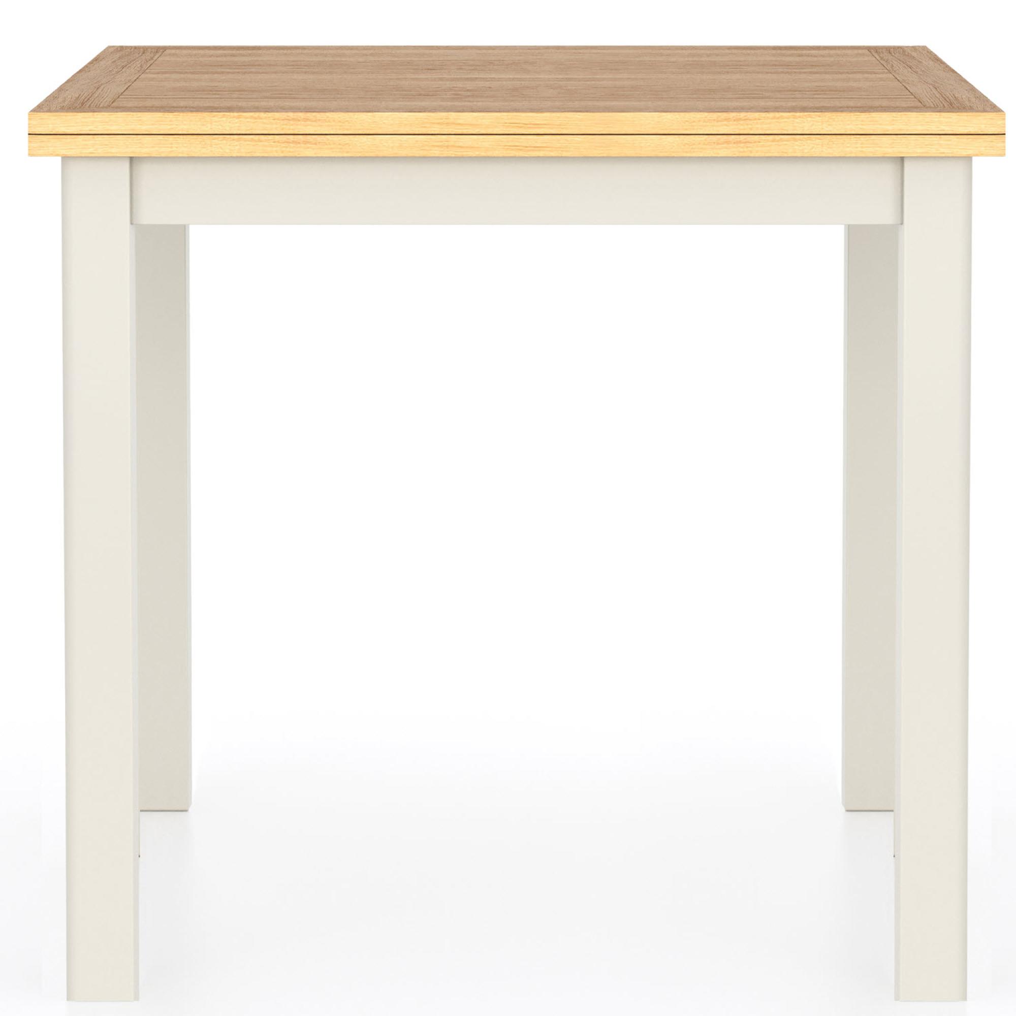 Arden Grey Painted 2-6 Seater Square Flip Top Extending Dining Table