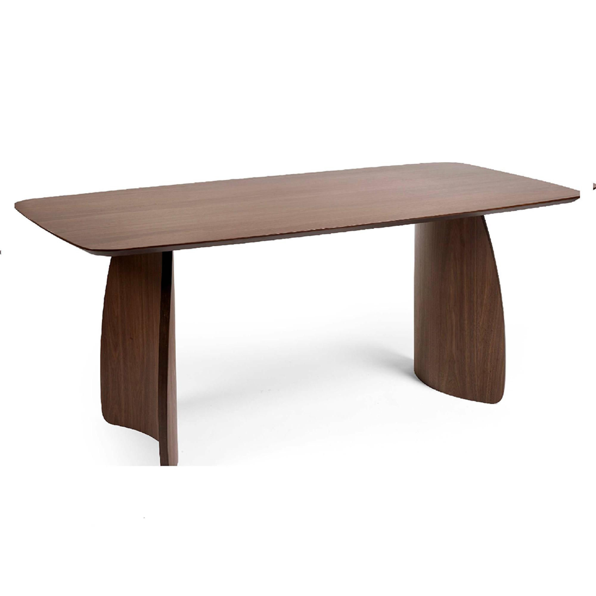 Artemis Dining Table - 6 Seater - 180cm - Curved Leg - Walnut