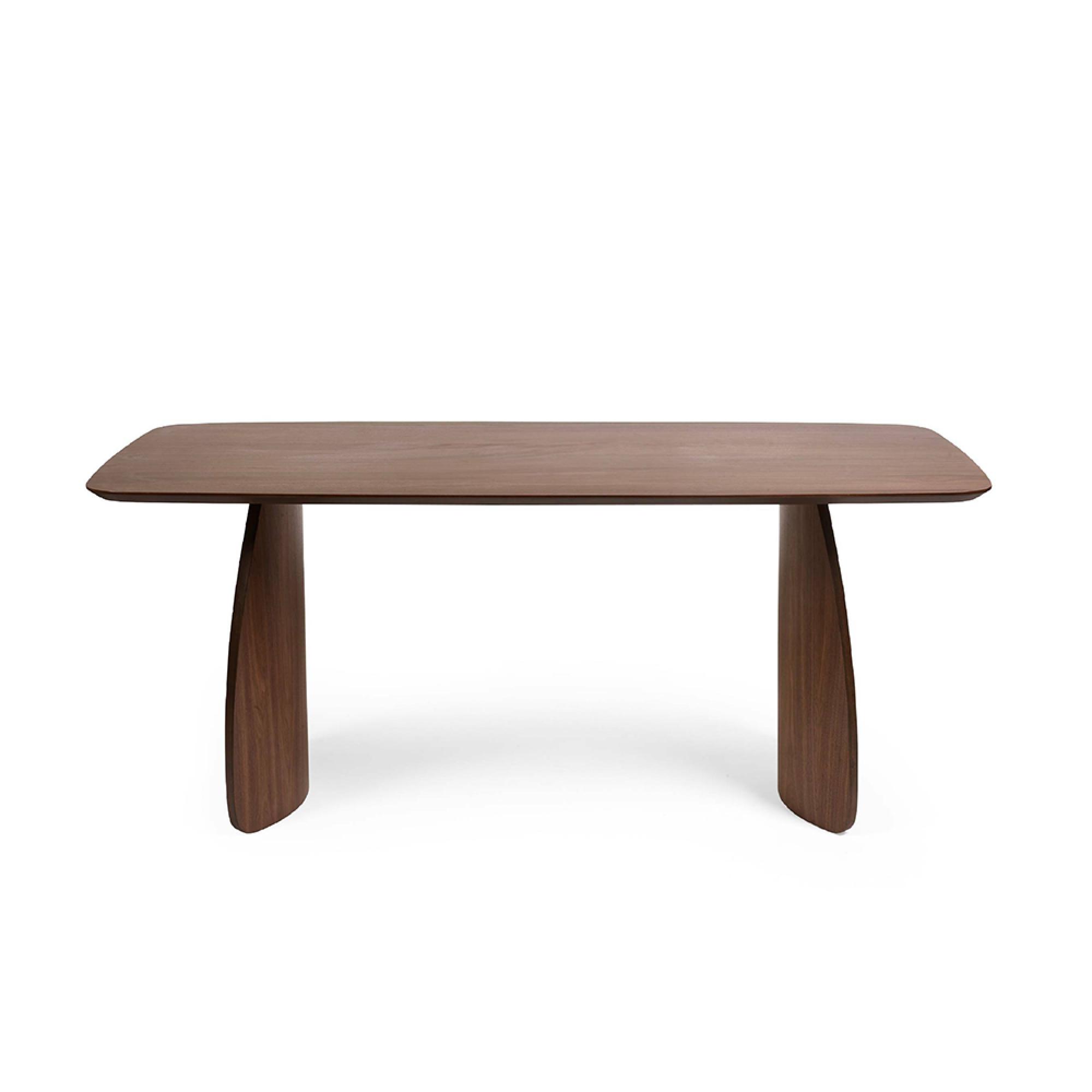 Artemis Dining Table - 6 Seater - 180cm - Curved Leg - Walnut