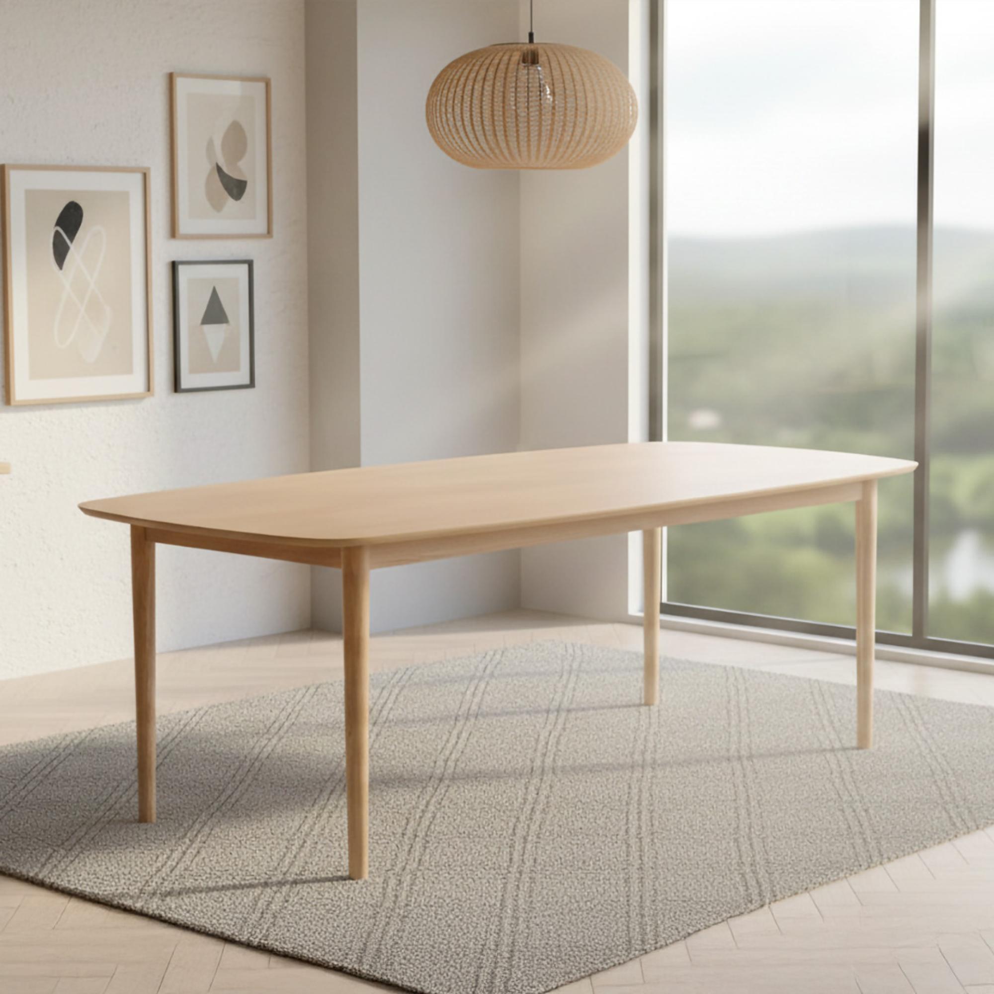 Aston Dining Table - 8 Seater - 210cm - Oak