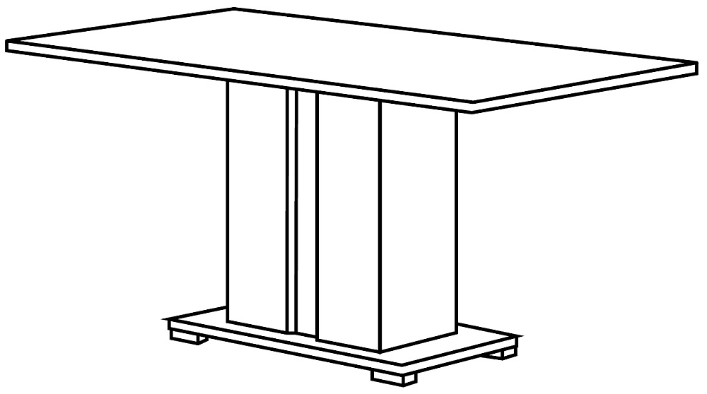 Augusta Grey Oak Effect 6-8 Seater Extending Pedestal Dining Table