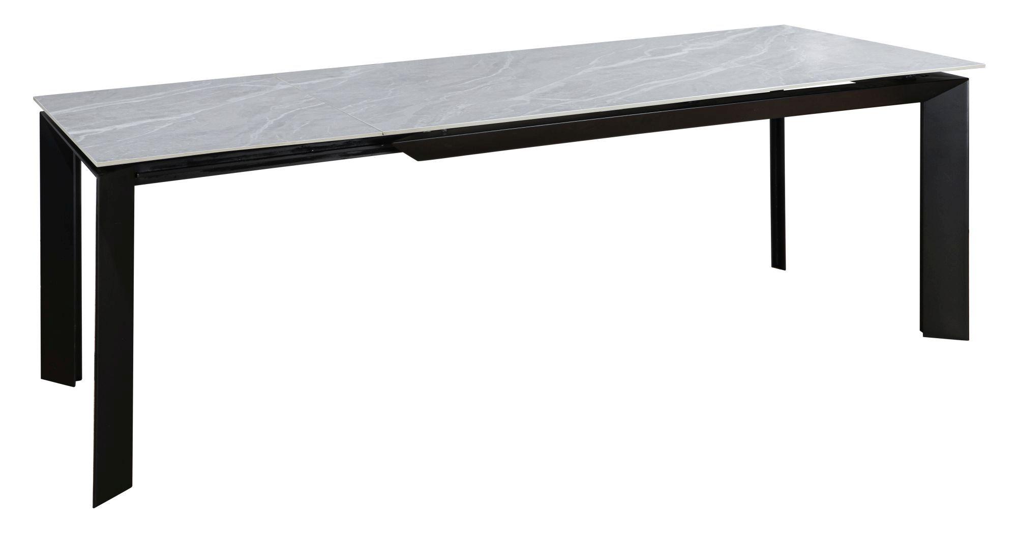 Austyn Argento Grey Ceramic 6-8 Seater Extending Dining Table - 160cm-220cm