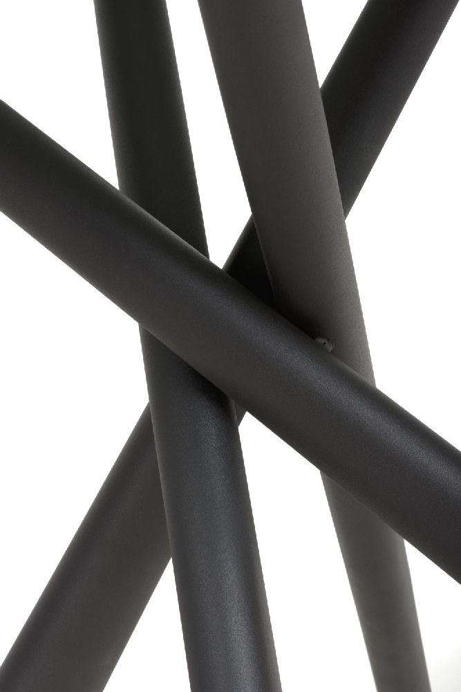 Avesta Dining Table - 4 Seater - 100cm - Round - Grey Marble Effect