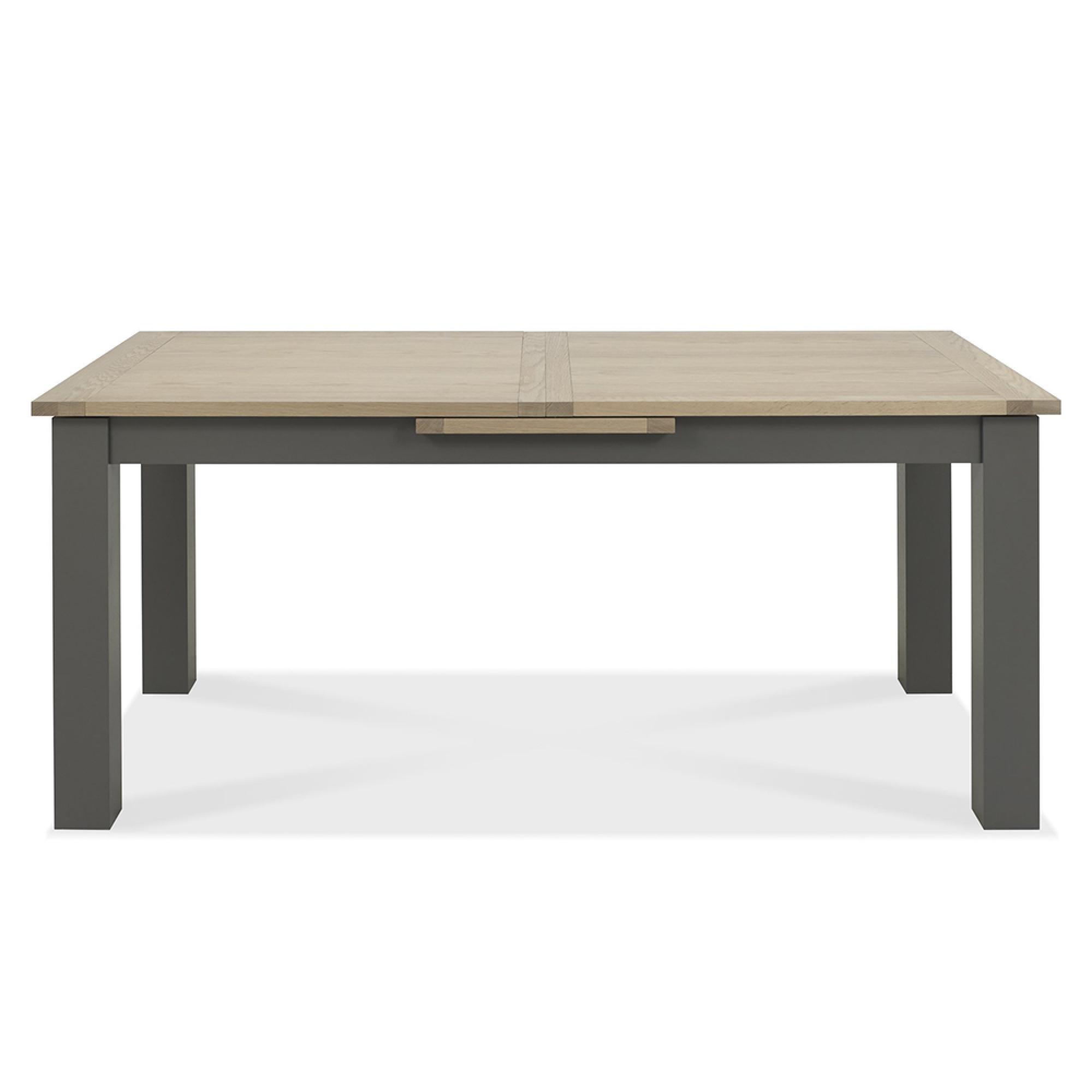 Oakham Dark Grey & Scandi Oak Extending Dining Table - 8-10 Seater - 180cm-225cm