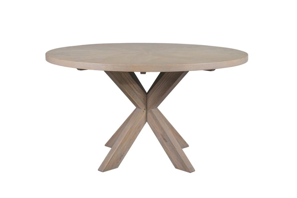 Bergerac Oak 140cm Round Dining Table - 6 Seater