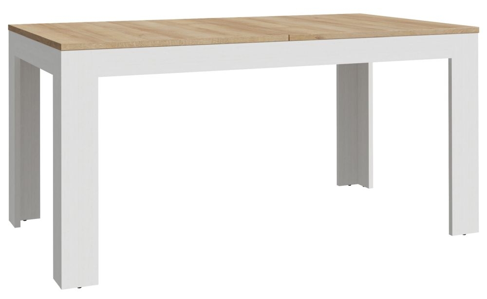 Bohol White 6-8 Seater Extending Dining Table