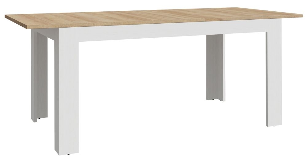 Bohol White 6-8 Seater Extending Dining Table