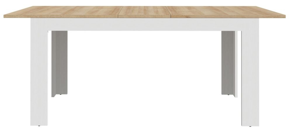 Bohol White 6-8 Seater Extending Dining Table