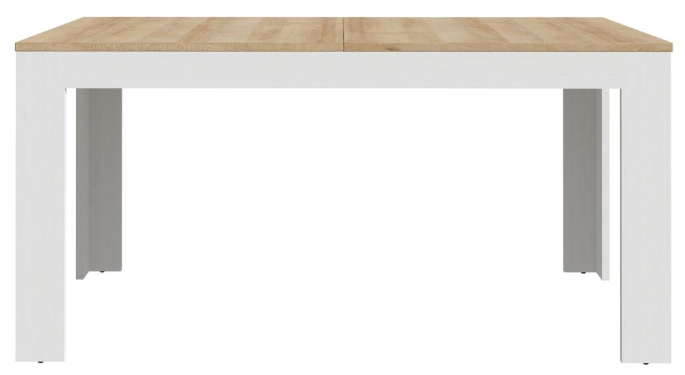 Bohol White 6-8 Seater Extending Dining Table