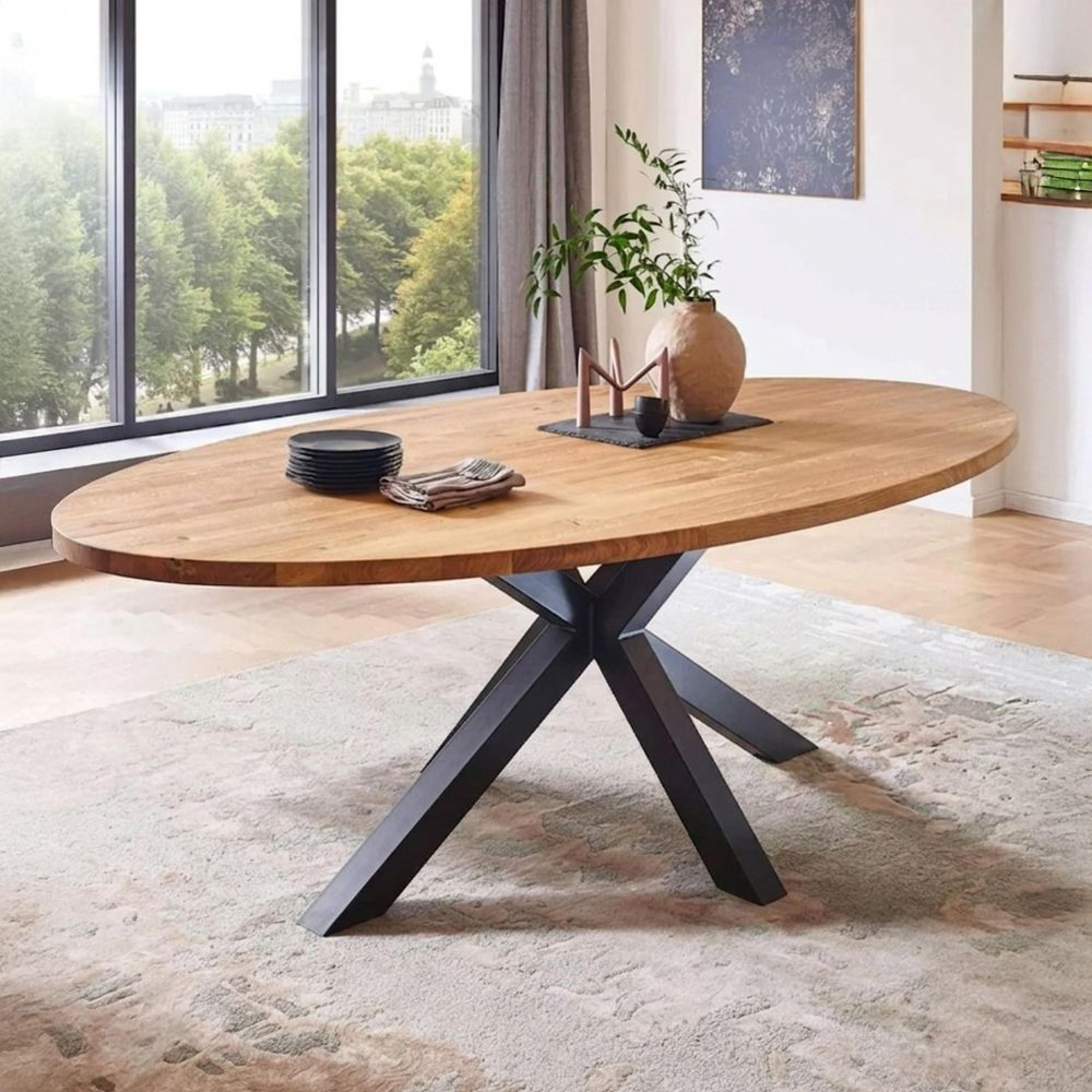 Coen Dining Table - with Spider Legs - Oval - Oak - Variation Available