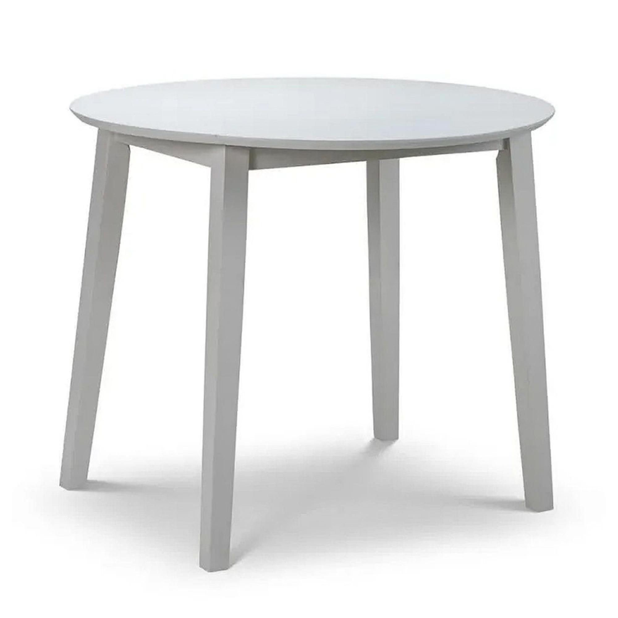 Clearance - Coast Grey 2-4 Seater Round Drop Leaf Dining Table - FSS16455