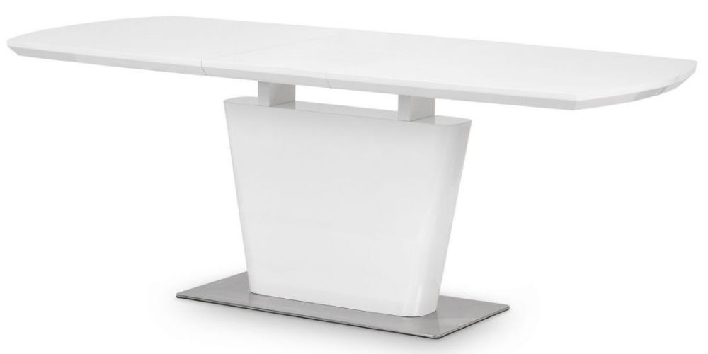 Como Extending Dining Table - 160cm-200cm - 6-8 Seater - White Gloss