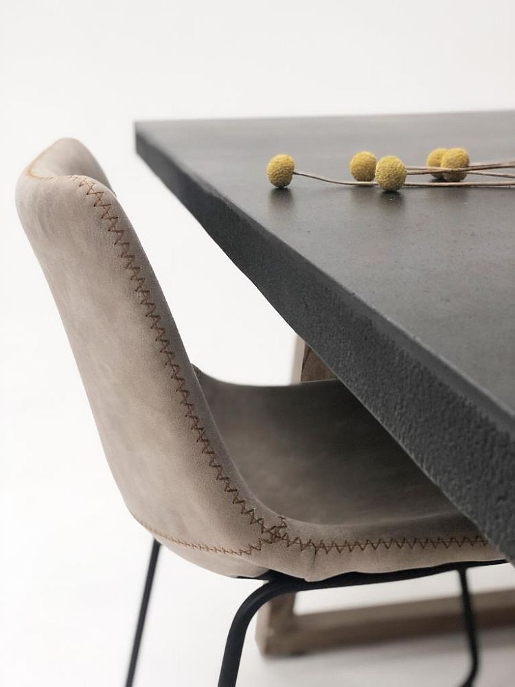 Concrete Top 6 Seater Dining Table