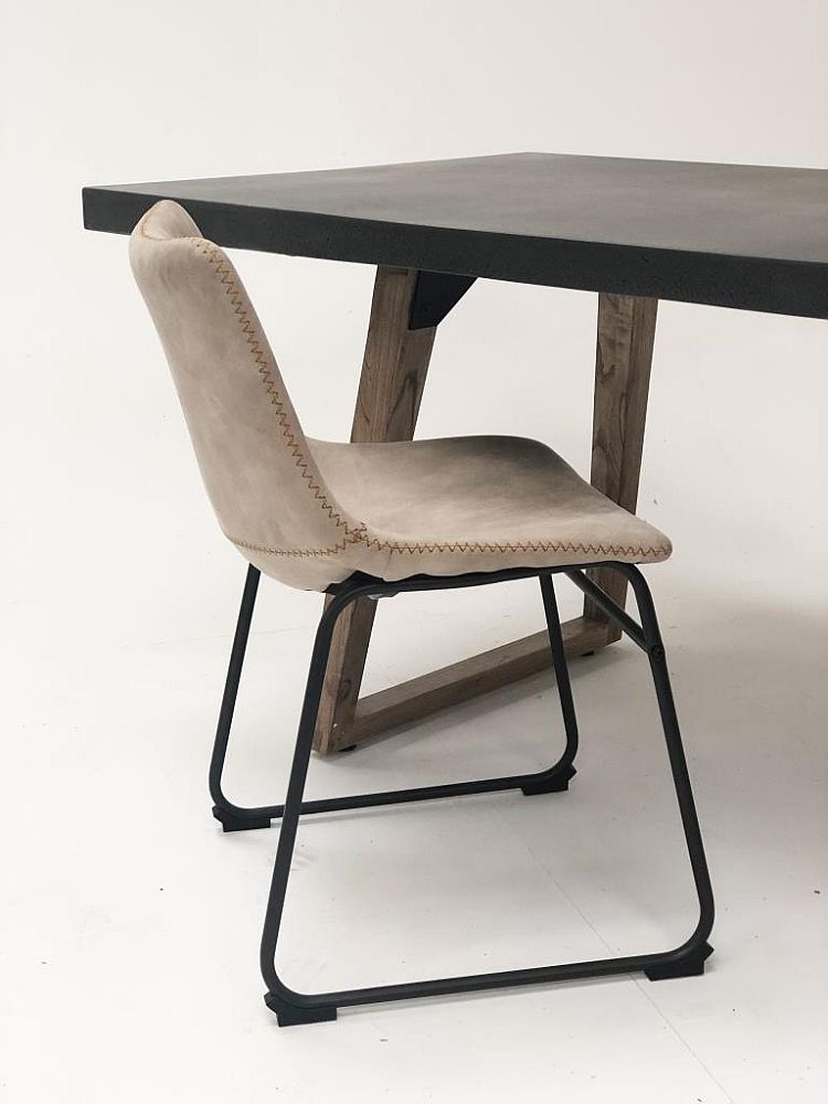 Concrete Top 6 Seater Dining Table