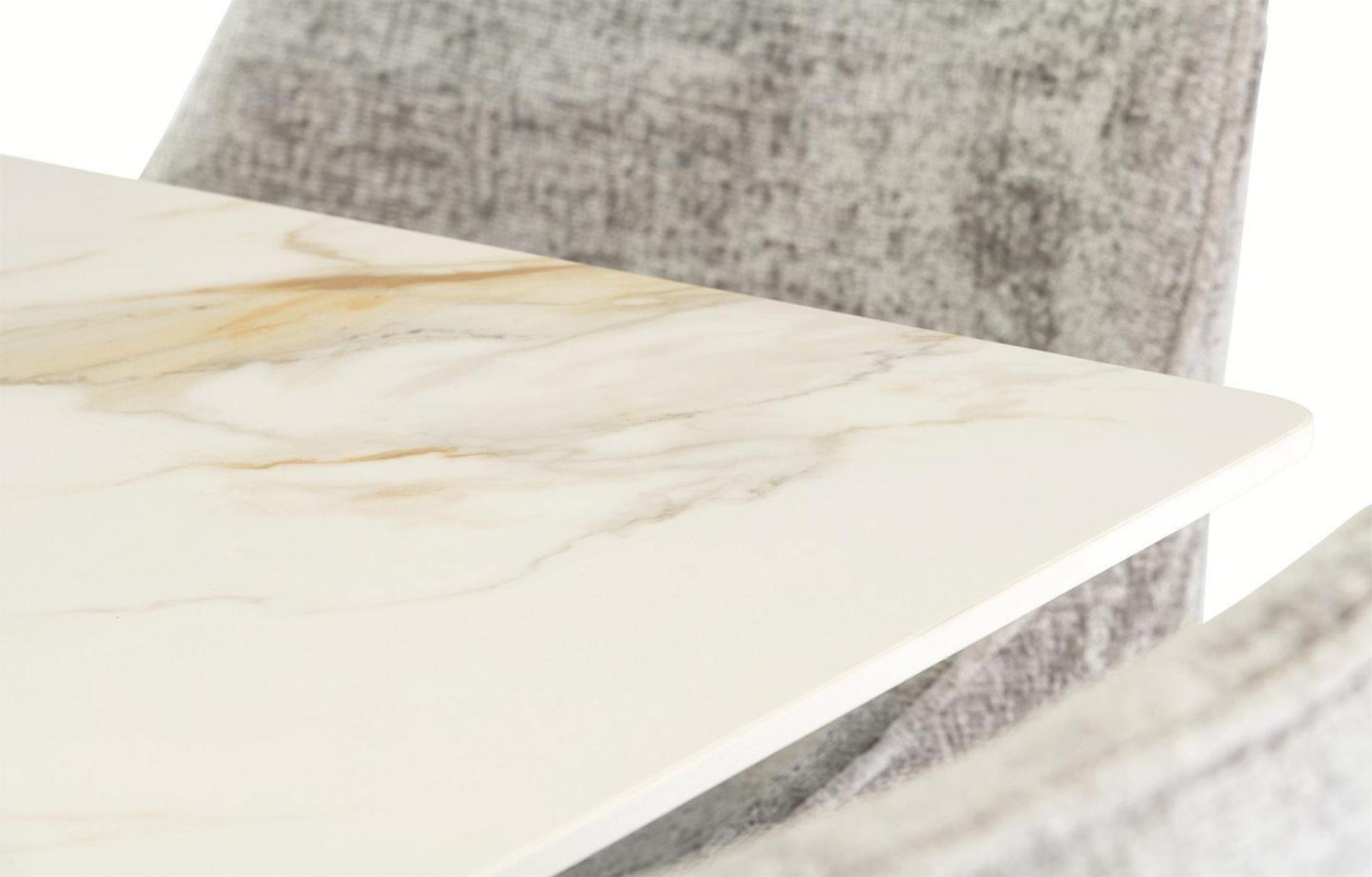 Cora Dining Table - 6 Seater - 180cm - Kass Gold Sintered Stone