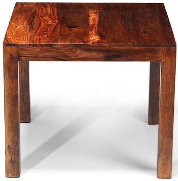Cube Sheesham 2 Seater Square Dining Table