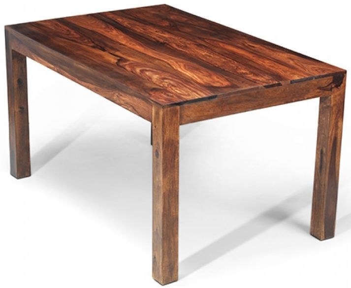 Cube Sheesham 6 Seater Dining Table - 138cm