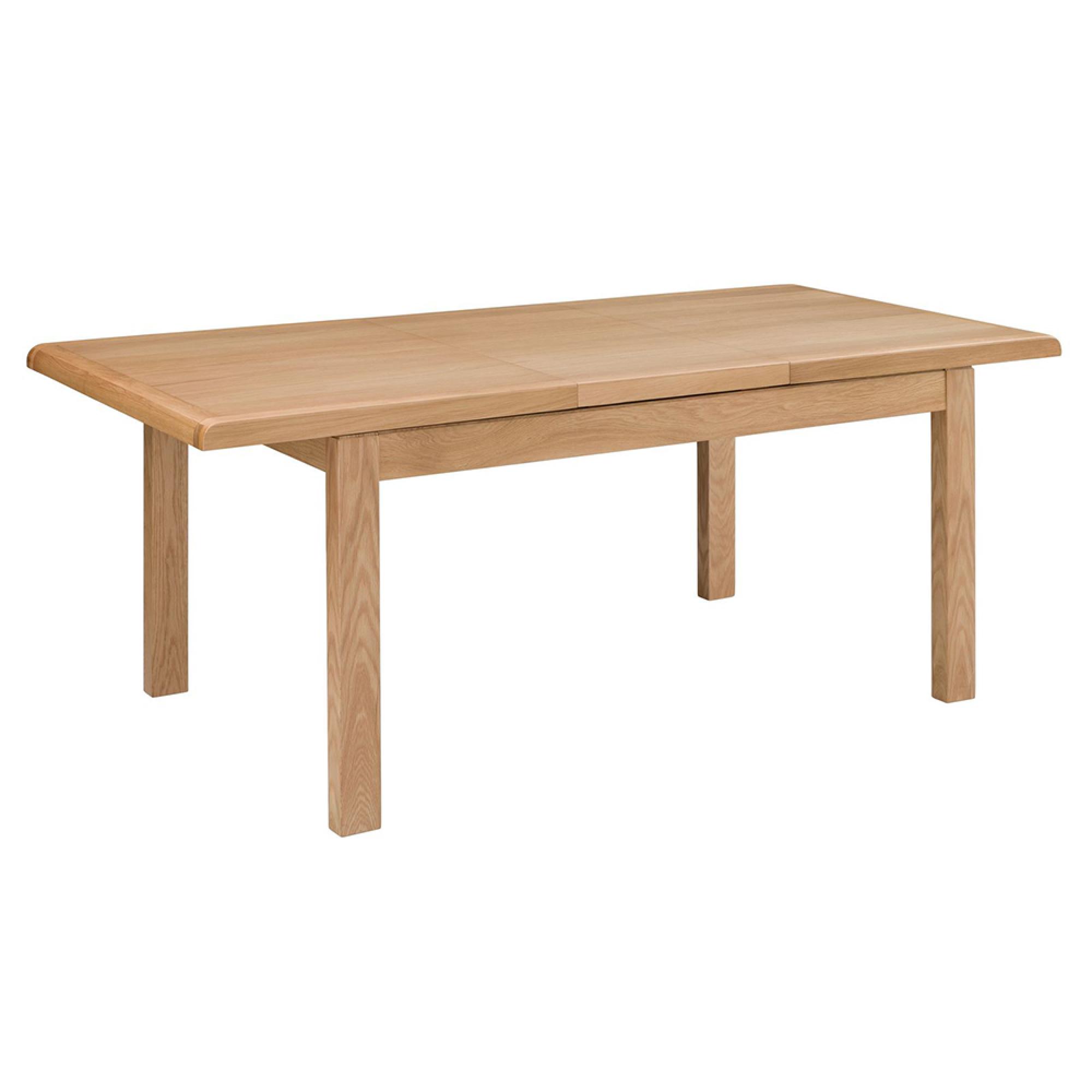 Curve Extending Dining Table - 6-8 Seater - 150cm-200cm - Oak
